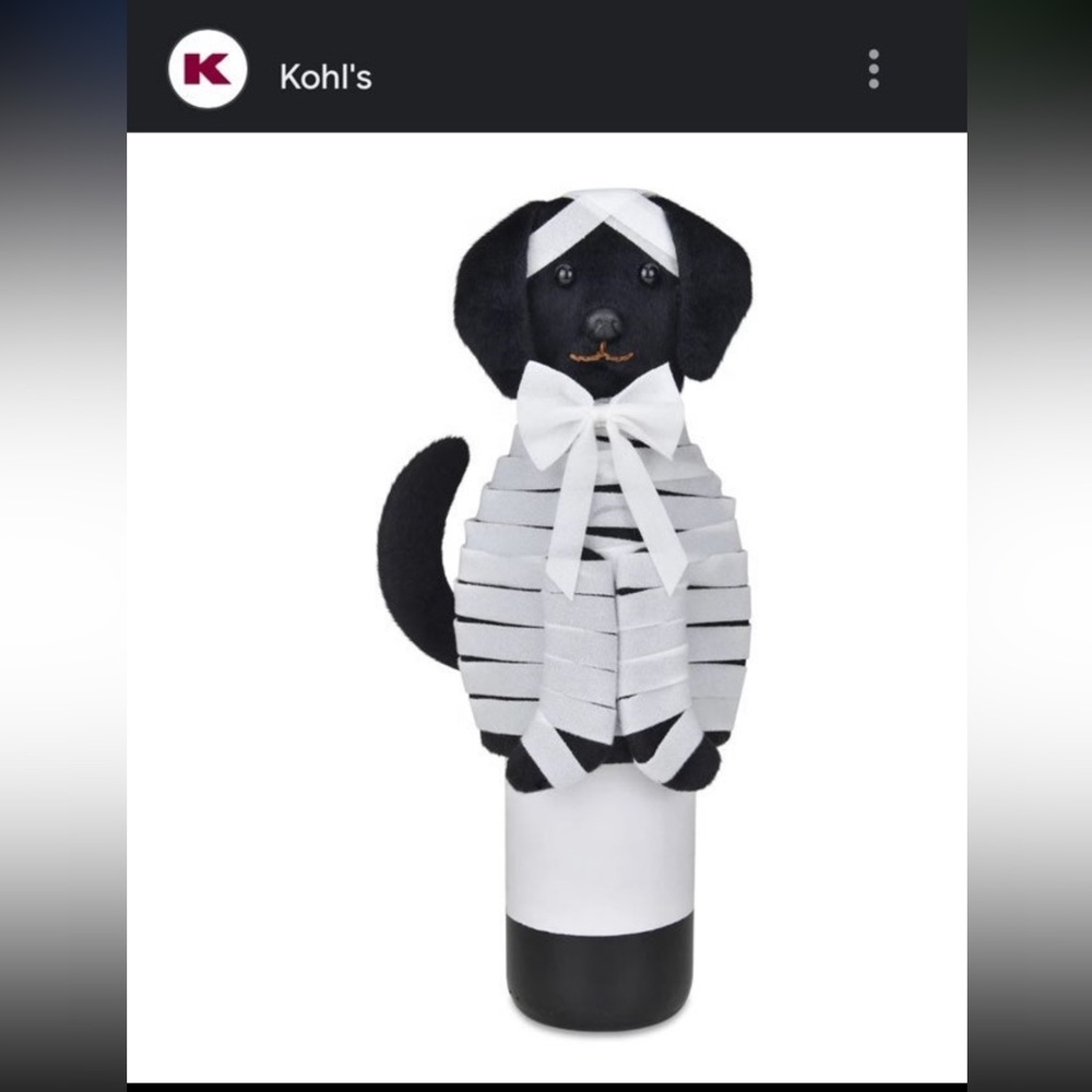 🧙♀️🐕🦺 2 Witch Dog mummy bottle covers broom black lab purple boots NWT felt - Picture 2 of 3